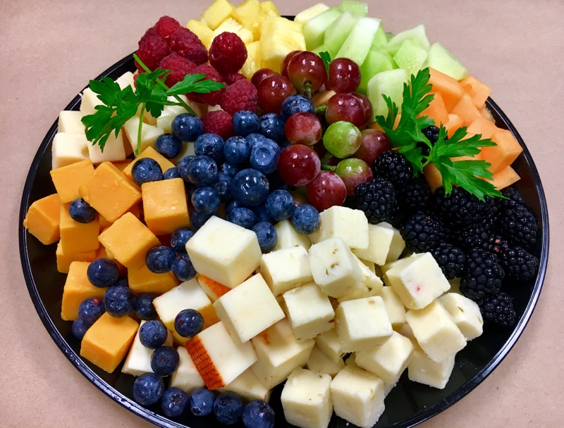 pictures of fruit and cheese trays